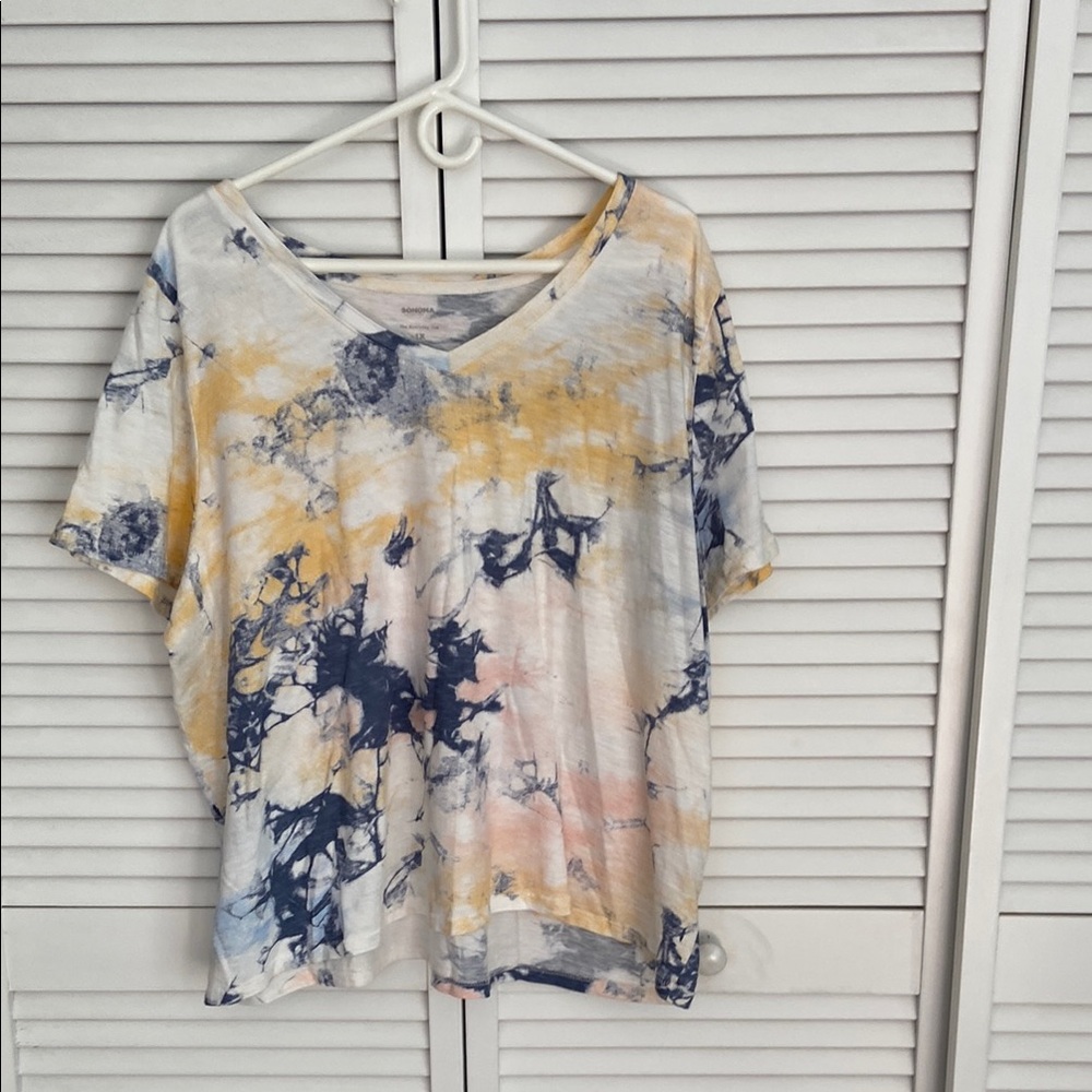Sonoma Everyday V-Neck Short Sleeve Tee 1X